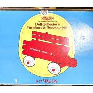 Heritage Mint Miniature D-77 Red Wagon Doll Collectors Accessories Display
